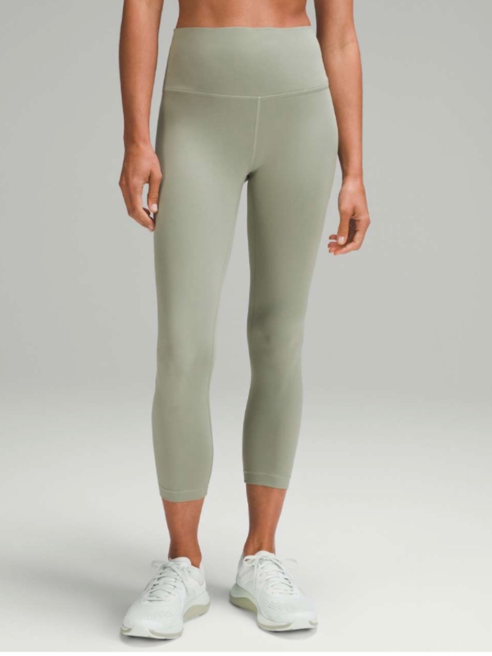 Lululemon Wunder Train High-Rise Crop 23" Laurel Green